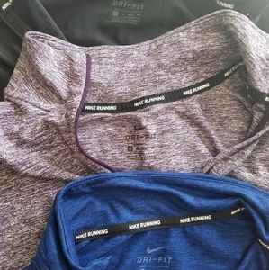 Lot of Three (3) 1/4 Zip Running Tops